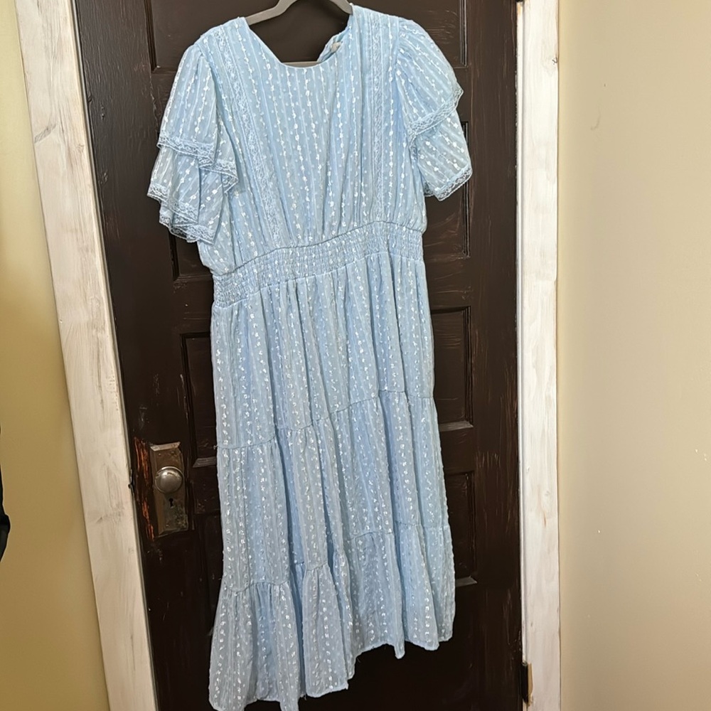 NWT blue lace Lena & Lou dress